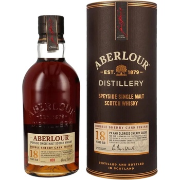 Aberlour 18y Double Sherry Cask Finish 43% 0,7 l (tuba)