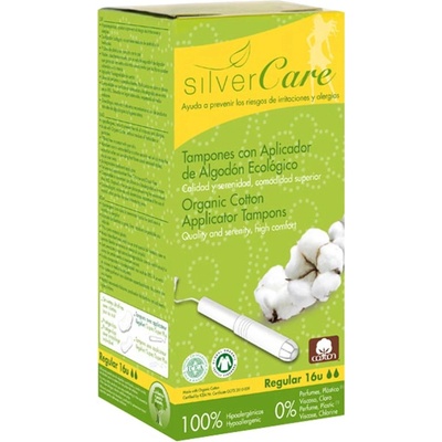 Silver Care Органични тампони с апликатор Silver Care - Normal, 16 броя