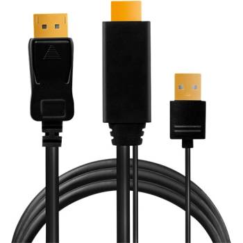 LogiLink Cable HDMI M + USB M - DP M, 4K, 2m, Logilink CH0091 (CH0091)