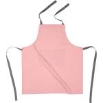 Tiseco Home Studio Светлорозова памучна кухненска престилка - Tiseco Home Studio (9286PINK)