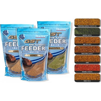 Traper Krmítková Zmes GST Method Feeder Vanilka 1kg