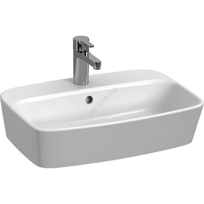 Jika H8183827571041 - Мивка LYRA 55x40 см, керамика, матова бяла (LF0120)