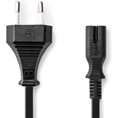 Nedis Euro na IEC-320-C7 černý 5m Kabel, napájecí, 230V, zástrčka Euro, na IEC-320-C7, dvoulinka, černý, 5m PCGP11040BK50