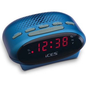 Lenco ICR-210 Blue - Радиобудилник с голям лесно читаем дисплей и PLL FM радио (081980) Будилник