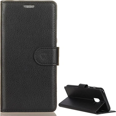 Gigapack Samsung A6+ (2018) GIGAPACK Калъф за поставяне, кожен ефект FLIP, премиум, BLACK GP-76960 (GP-76960)