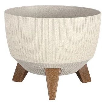 Image 1 of Mica САКСИЯ НА КРАЧЕТА doppio С ДРЕНАЖ 15х24см БЯЛА (1126144)