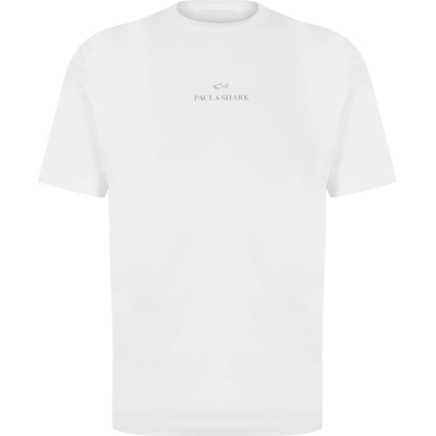 Paul and shark Тениска PAUL AND SHARK Men's Print Logo T-Shirt - Bright White