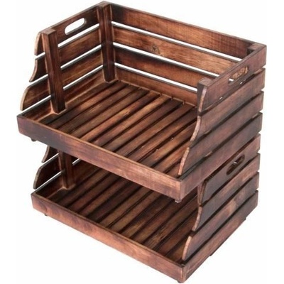 Divero vintage 60457 Sada stohovatelných bedýnek 2 ks