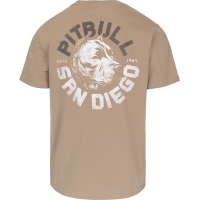 PitBull West Coast pánské triko DOG SD pískové