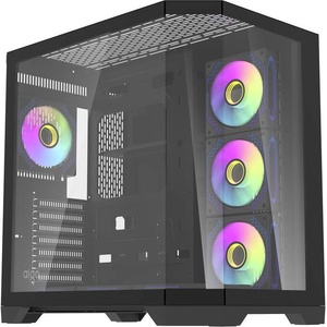 darkFlash FT418 PRO + 7 ARGB Black