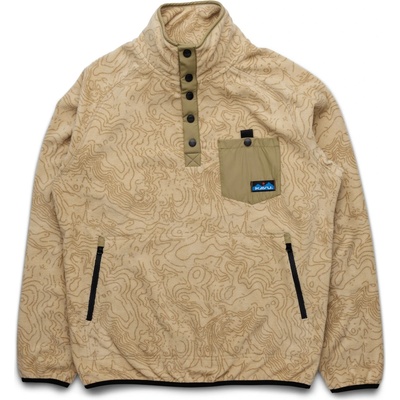 KAVU Мъжки поларен пуловер KAVU Teannaway Fleece jumper - Terrain Topo - размер XL (005-6605-0714)