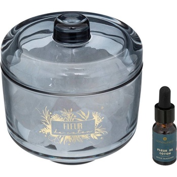 Atmosphera Vonný set s olejem s vůní bavlny 10 ml šedá