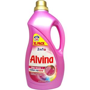  ALVINA течен перилен препарат, 60 пранета, 2700мл, 2в1, Цветно и бяло пране, Fabric Care