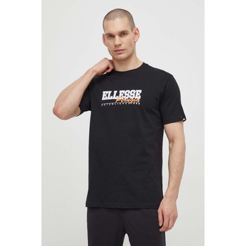 Ellesse Памучна тениска Ellesse Zagda T-Shirt в черно с принт SHV20122 (SHV20122)