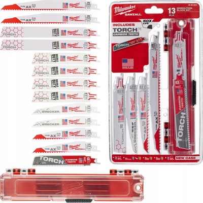 MILWAUKEE Pilové plátky SAWZALL Sada pilových plátků 13 ks 49222231