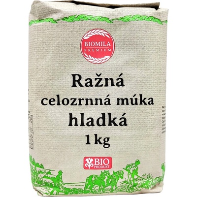 Biomila Ražná celozrnná múka hladká bio 1kg
