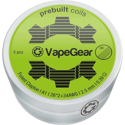 VapeGear predmotané spirálky Fused Clapton A1 0,39ohm