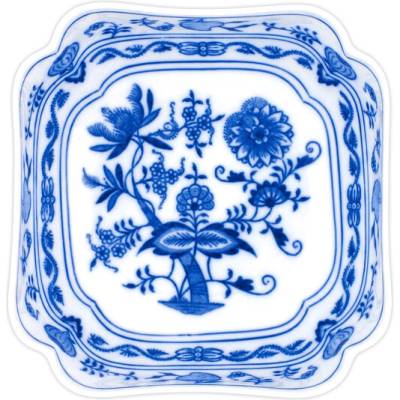 Cibulák Dubí miska salátová čtyřhranná vysoká cibulový porcelán 10061 21 cm