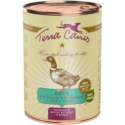 Terra Canis Classic kachna s rýží červenou řepou hruškou a sezamem 400 g