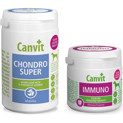 Canvit Chondro Super 230 g Canvit Imunno pre psov 100 g