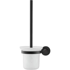 Duravit D-Code - Стенна четка за тоалетна с държач, матово стъкло/матово черно 0099274600 (0099274600)