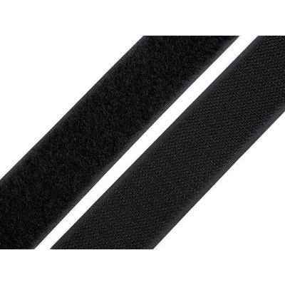 Stoklasa Suchý zip háček + plyš šíře 30 mm Balení: 1 m, Varianta: 2 černá 2 černá