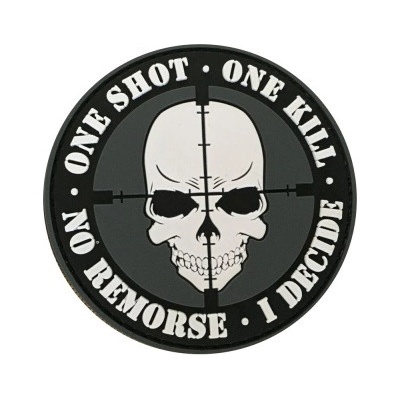 ARMED PATCHES PVC nášivka One Shot, One Kill – Zboží Dáma