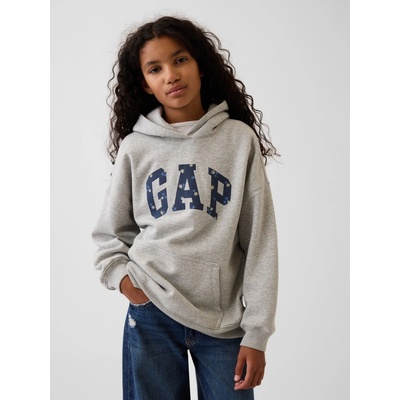 GAP detská oversize mikina VintageSoft s logom Sivá