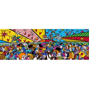 Bluebird Puzzle - Puzzle Romero Britto : Tonight on the Beach panorama - 1 000 piese