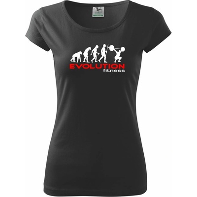 Evolution fitness Pure tričko Čierna