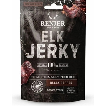 Renjer Sušené losí maso Modern Nordic Elk Jerky Black Pepper 25 g