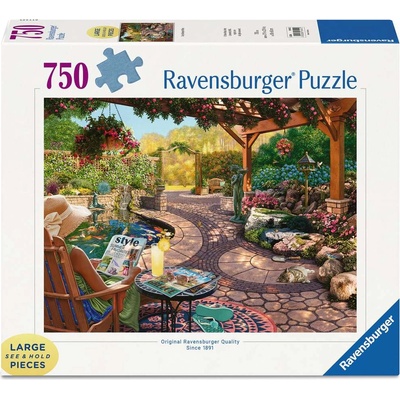 Ravensburger Пъзел Ravensburger от 750 XXL части - Уютно блаженство в двора (7016941)