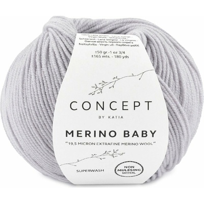 Katia Merino Baby Farba: 55 - Pearl light grey