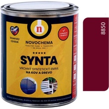 Novochema Synta vrchní syntetický email na kov a dřevo 5 kg 8850 Bordová