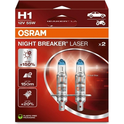 Osram Night Breaker Laser 64150NL-2HB H1 P14,5s 12V 55W