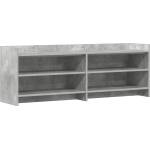 vidaXL ТВ шкаф 135 x 33 x 47 см Бетонно сиво Инженерна дървесина (8011230)