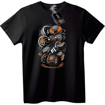 NOONEBRAND Тениска Музикални Слушалки - 6XL, Black