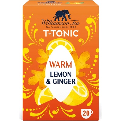WILLIAMSON TEA bylinný čaj CITRÓN A ZÁZVOR 20 ks 30 g
