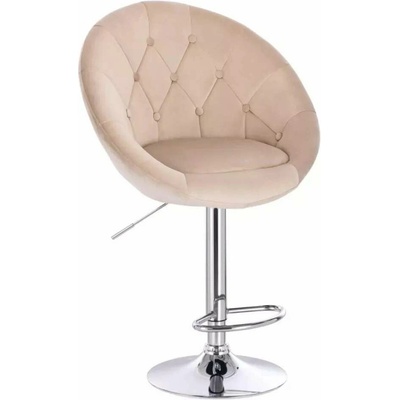 LuxuryForm Design Vera Velur na striebornom tanieri latte