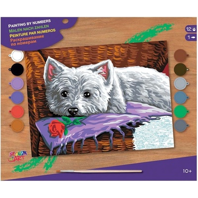 Sequin Art - Рисуване по номера - голям размер, Кучето Ромео