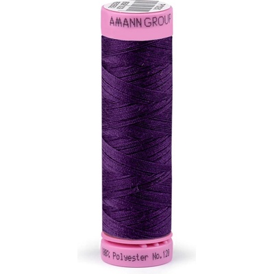 Polyesterové nitě návin 100 m Aspo Amann, střední, 0046 Imperial Purple