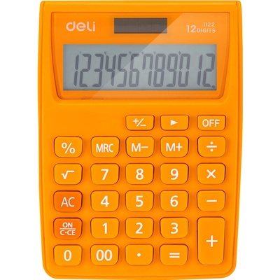 DELI GROUP CO., LTD. Kalkulačka DELI E1122 oranžová 660548