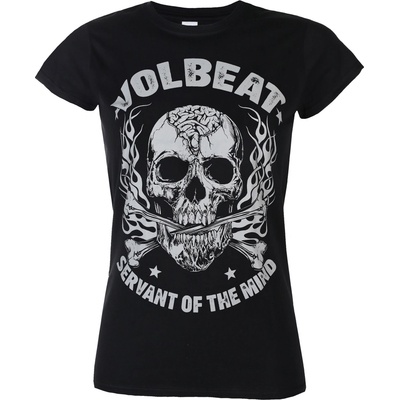 HYBRIS тениска дамска Volbeat - Skull & Crossbones - Black - HYBRIS - WMX-5-VB006-H34-3-BK