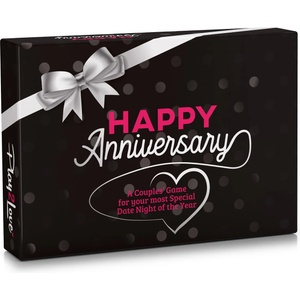 Spielehelden Happy Anniversary Black Edition, Игра с карти за двойки, 110 въпроса, подаръчна кутия на английски език (PLAY2-17) (PLAY2-17)