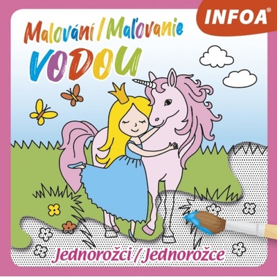 Maľovanie vodou Jednorožce