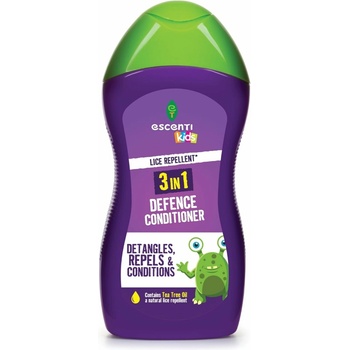 Escenti Kids Tea Tree 3v1 ochranný kodicionér na vlasy odpuzovač vší 300 ml