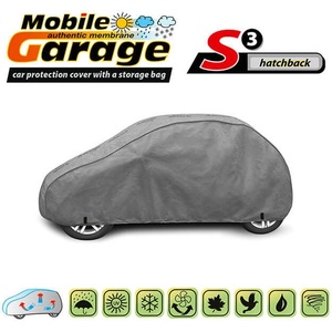  Висококачествено Покривало Kegel серия Mobile Garage размер S3 за хечбек 335-355см x 126-136см, сиво