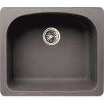 Inter Ceramic Гранитна мивка icgs 8302 gray - за монтаж върху плот (icgs 8302 gray) Мивка за вграждане