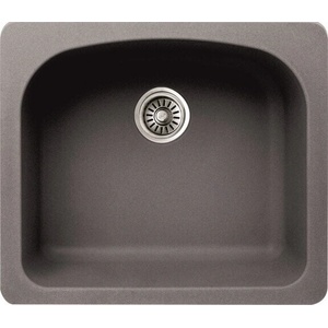 Inter Ceramic Гранитна мивка icgs 8302 gray - за монтаж върху плот (icgs 8302 gray) Мивка за вграждане