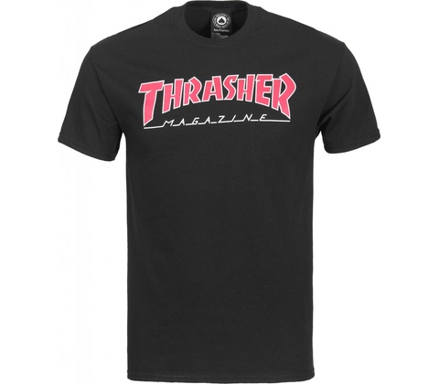 Thrasher Outlined black red